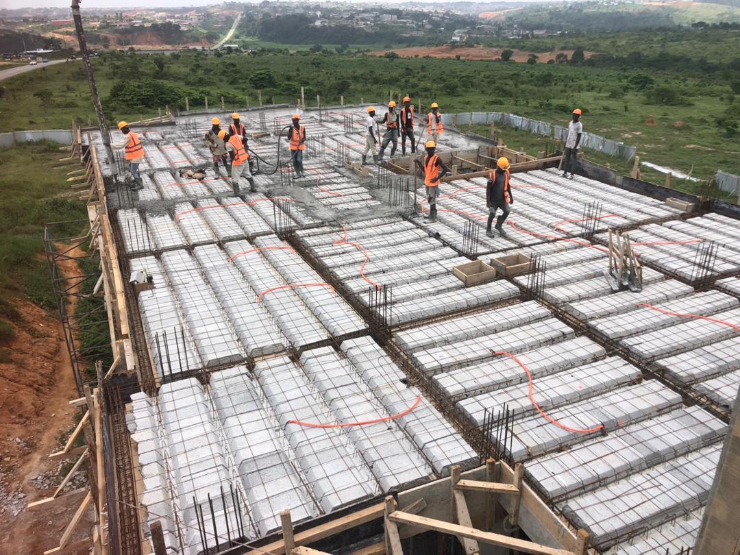 Vue extérieure des duplex à Angré